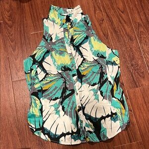 New York & Company Multicolor Sleeveless Top